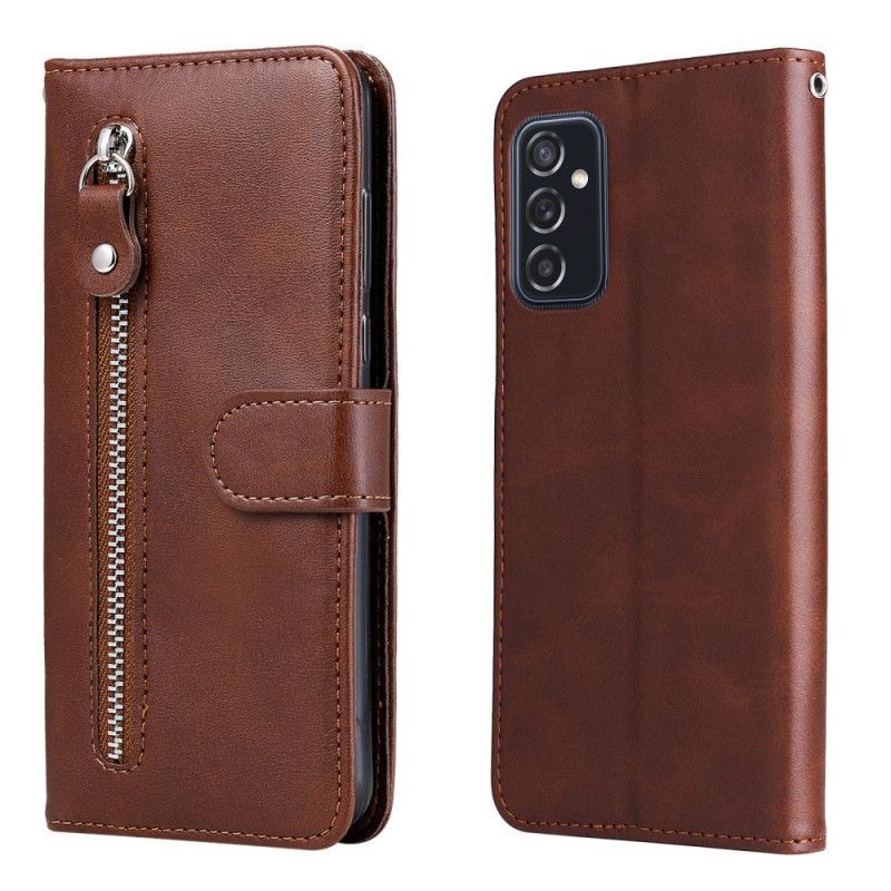 Kožené Pouzdro Na Samsung Galaxy M52 5G Zip