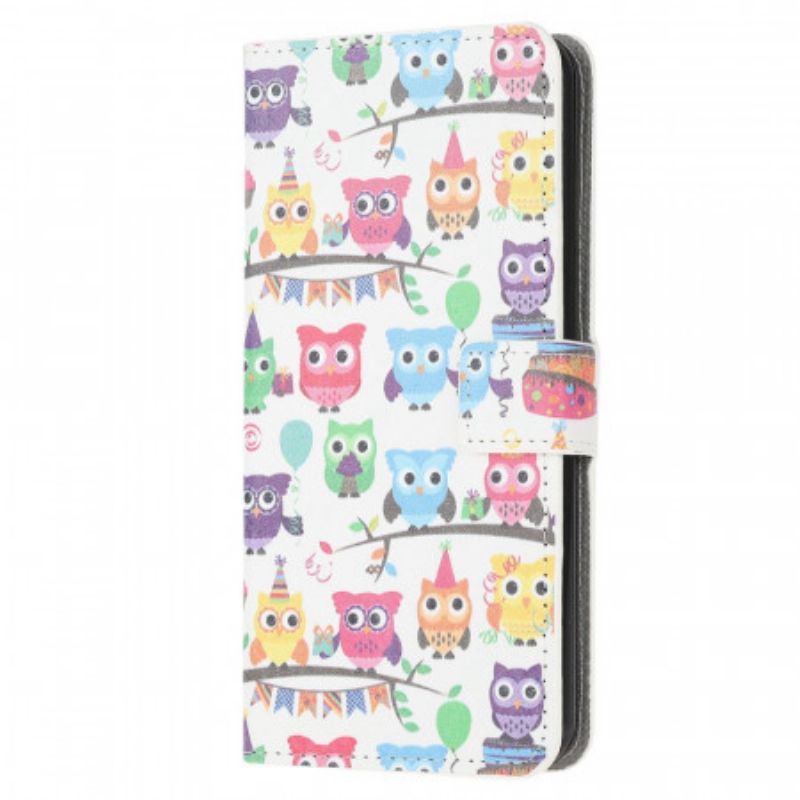 Kožené Pouzdro Na Samsung Galaxy M53 5G Band Of Owls