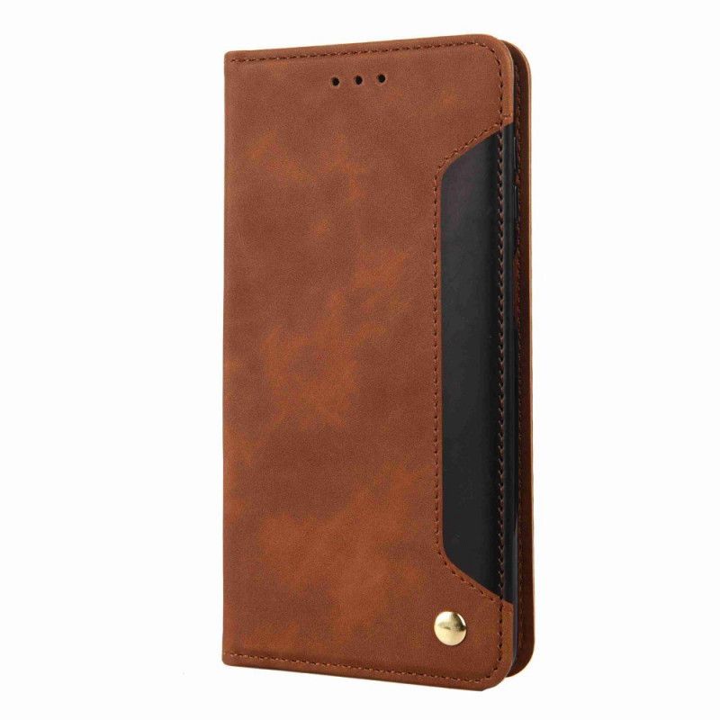 Kožené Pouzdro Na Samsung Galaxy M53 5G Dvoubarevná Elegance