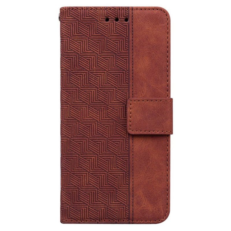 Kožené Pouzdro Na Samsung Galaxy M53 5G Na Lana Strappy Vzor