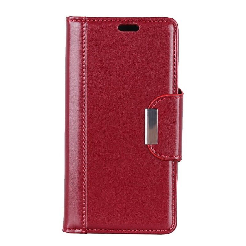 Kožené Pouzdro Na Samsung Galaxy S10e Elegantní Zapínání Z Umělé Kůže