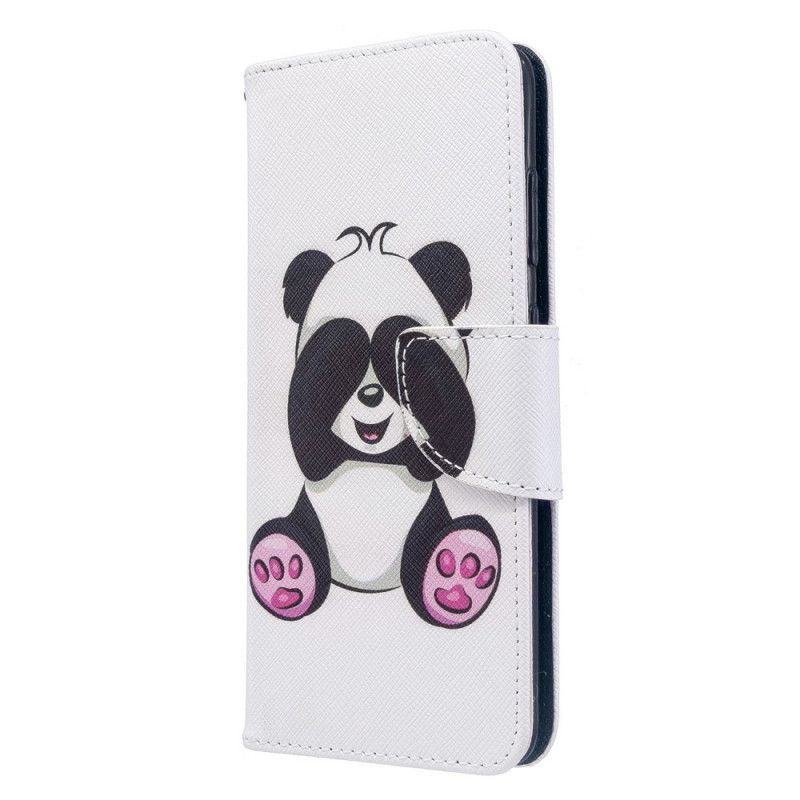 Kožené Pouzdro Na Samsung Galaxy S20 Panda Zábava