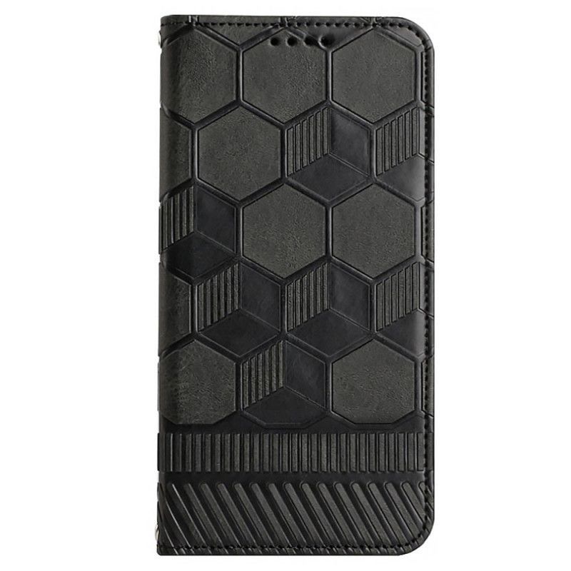 Kožené Pouzdro Na Samsung Galaxy S23 5G Vzor Fotbalového Míče