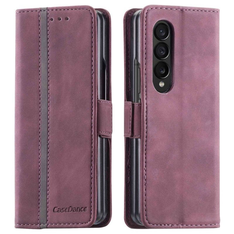 Kožené Pouzdro Na Samsung Galaxy Z Fold 4 Casedance Serie Waltz 001