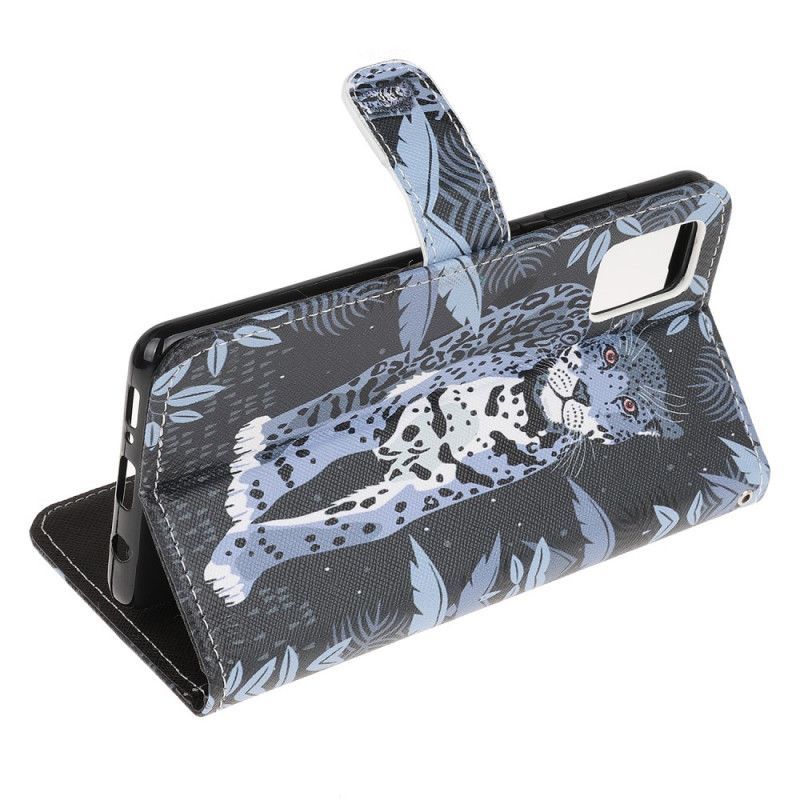 Kožené Pouzdro Samsung Galaxy A52 4g / A52 5g Leopardí Tanga