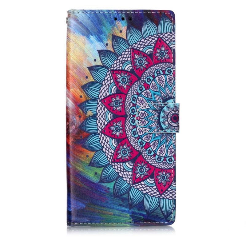 Kožené Pouzdro Samsung Galaxy Note 10 Plus Královská Mandala