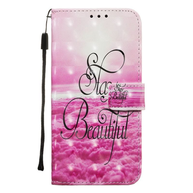 Kožené Pouzdro Samsung Galaxy Note 10 Plus Zůstaň Krásný Strappy