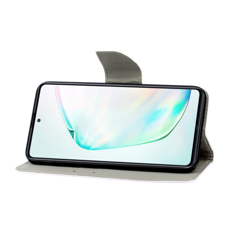 Kožené Pouzdro Samsung Galaxy S10 Lite Nerdy Liška S Popruhem