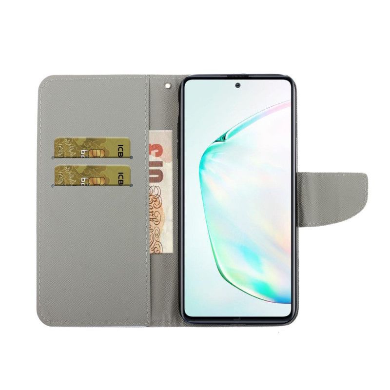 Kožené Pouzdro Samsung Galaxy S10 Lite Nerdy Liška S Popruhem