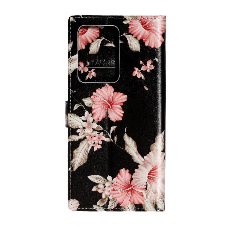 Kožené Pouzdro Samsung Galaxy S20 Plus / S20 Plus 5g Designérské Květiny