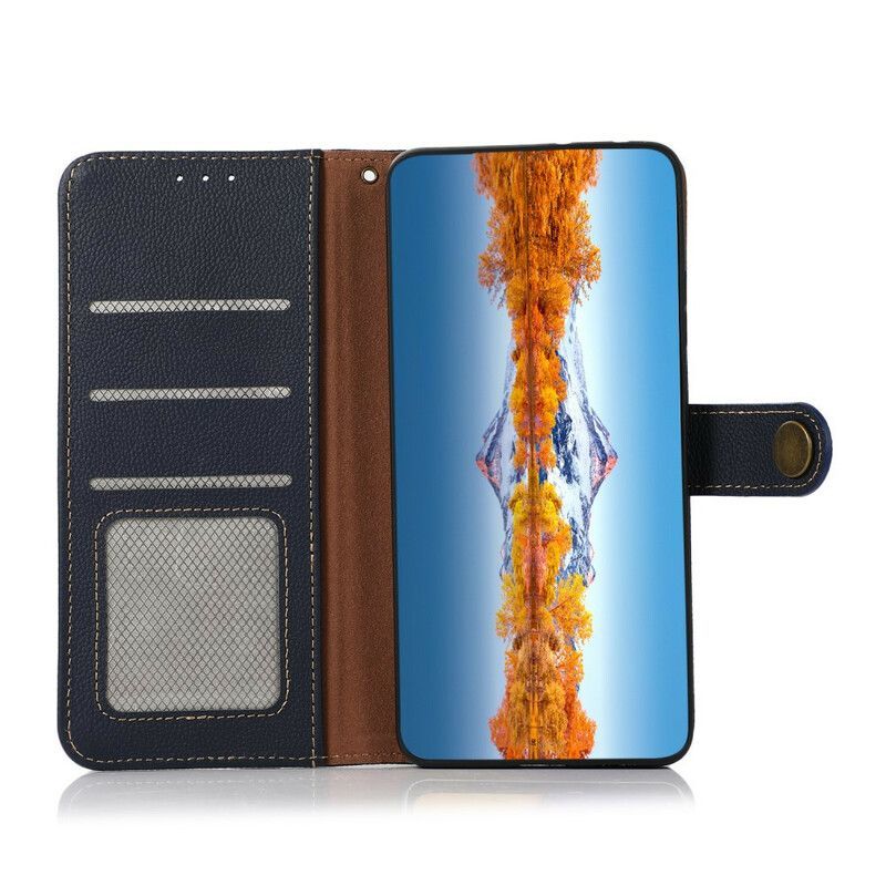 Kožené Pouzdro Samsung Galaxy S21 Fe Rfid Khazneh Imitace Kůže