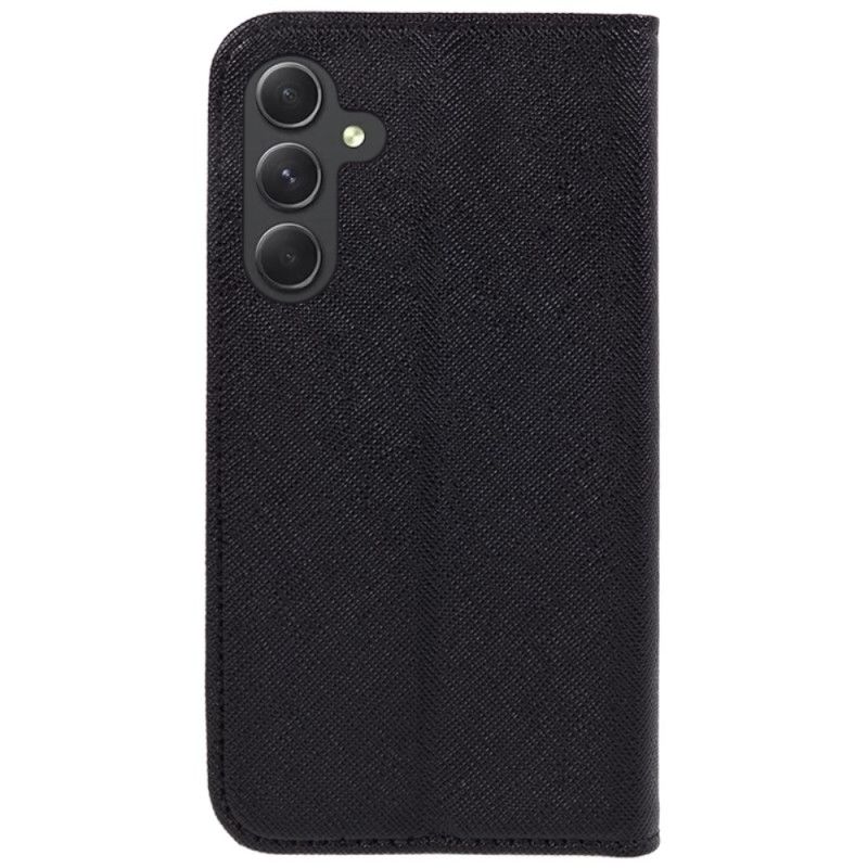 Kožené Pouzdro Samsung Galaxy S24 Fe Kryty Na Mobil Křížová Textura