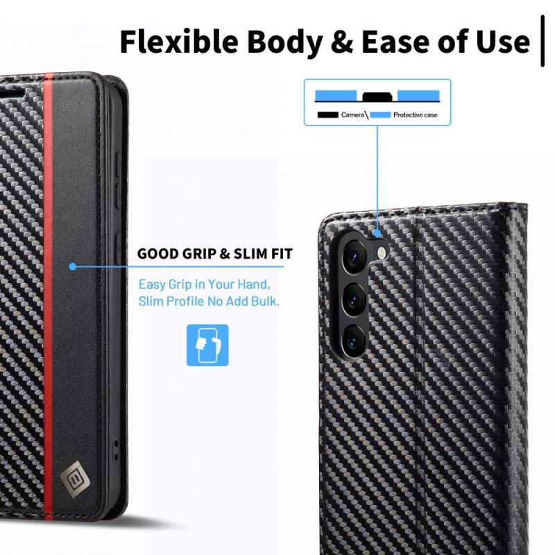 Kožené Pouzdro Samsung Galaxy S24 Plus 5g Carbon Lc.imeeke