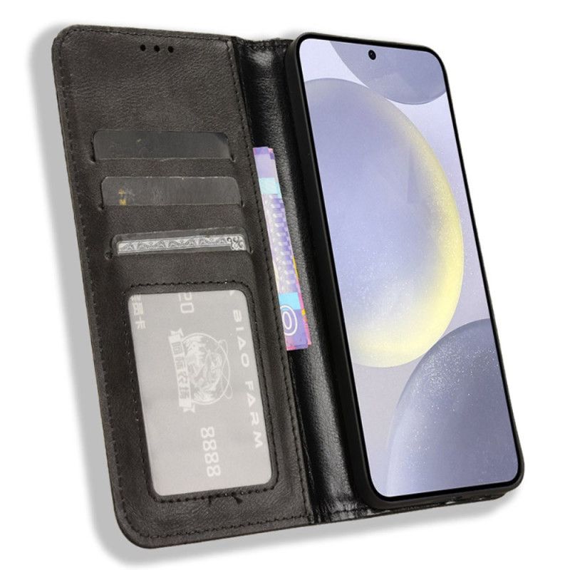 Kožené Pouzdro Samsung Galaxy S24 Plus 5g Kryty Na Mobil Ročník