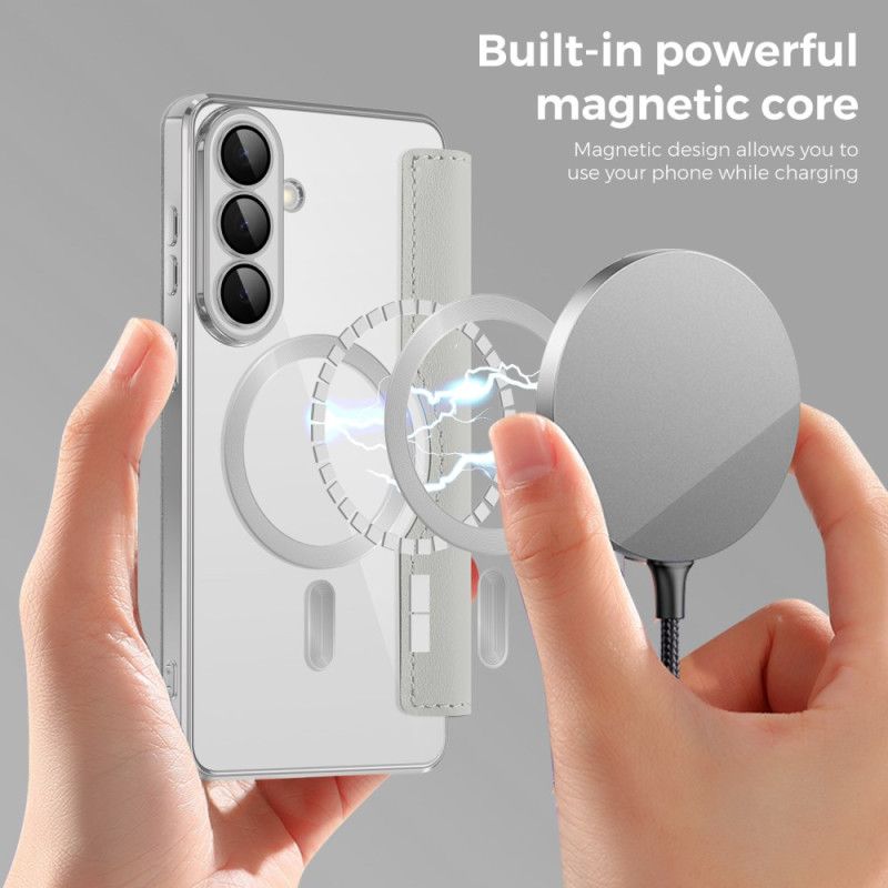 Kožené Pouzdro Samsung Galaxy S26 Kryty Na Mobil Magnetický S Pouzdrem Na Karty A Rfid Ochranou