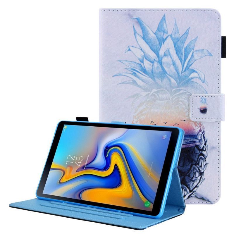 Kožené Pouzdro Samsung Galaxy Tab A8 (2021) Ananasový Vzor