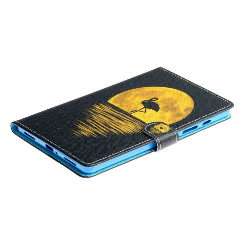 Kožené Pouzdro Samsung Galaxy Tab S6 Lite Měsíc