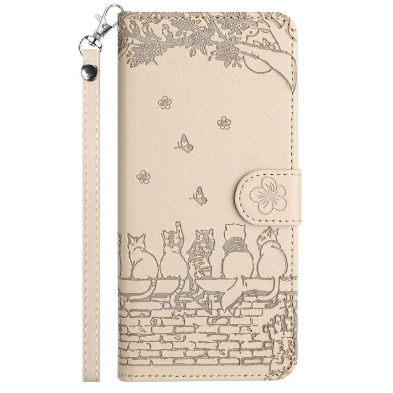Kožený Kryt Na Samsung Galaxy A15 5g Band Of Thong Cats