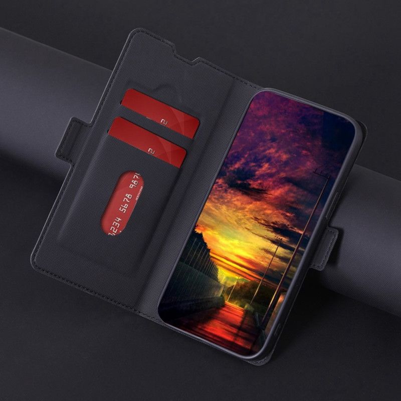 Kožený Kryt Na Samsung Galaxy A15 Dvoubarevná Jemnost