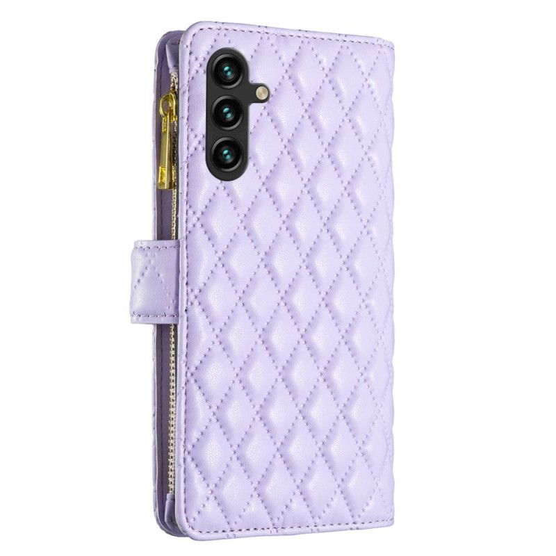 Kožený Kryt Na Samsung Galaxy A15 Prošívaná Binfen Barva