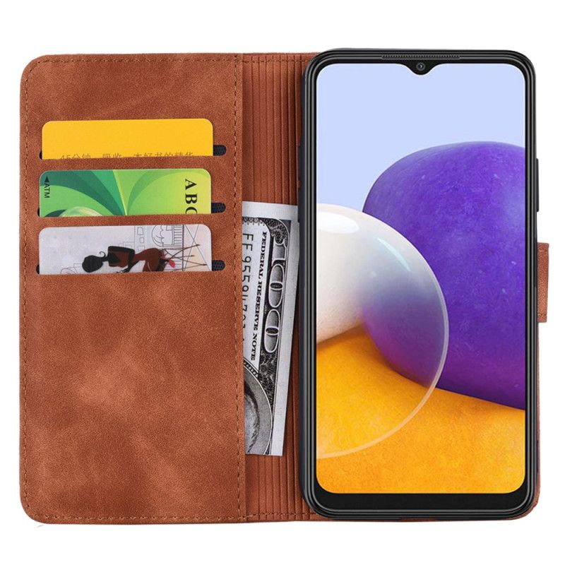 Kožený Kryt Na Samsung Galaxy A16 5g Květinový Vzor