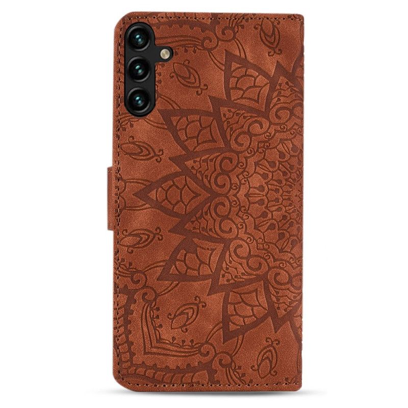 Kožený Kryt Na Samsung Galaxy A16 5g Květinový Vzor