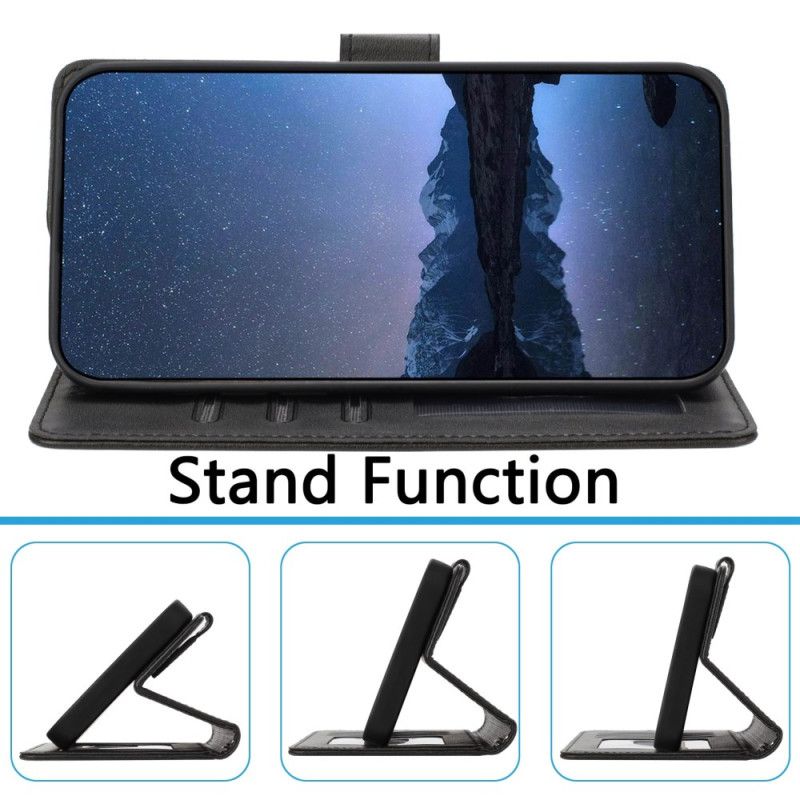 Kožený Kryt Na Samsung Galaxy A16 5g Peněženka Rfid Na Krk