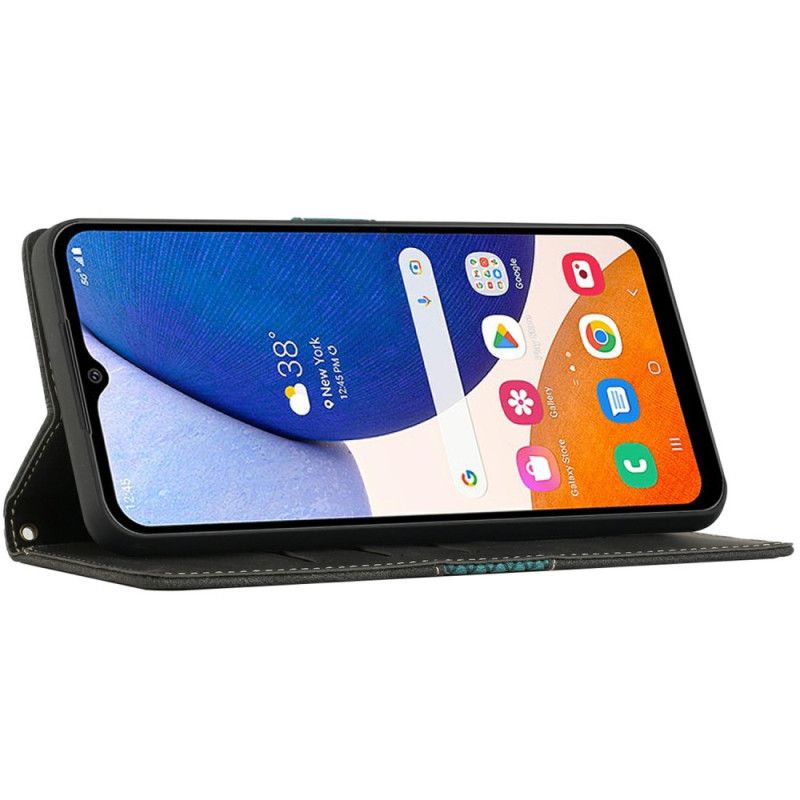 Kožený Kryt Na Samsung Galaxy A16 5g Řemínek Vlys