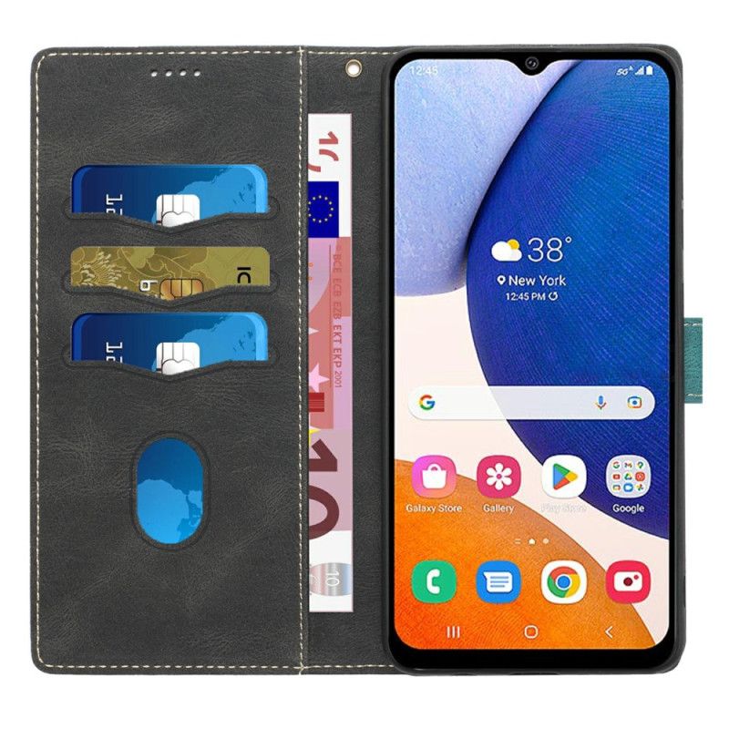 Kožený Kryt Na Samsung Galaxy A16 5g Řemínek Vlys