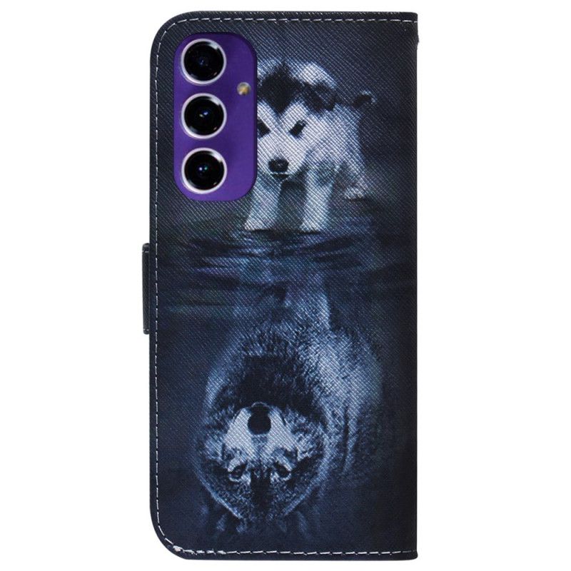 Kožený Kryt Na Samsung Galaxy A16 5g Sen Štěněte