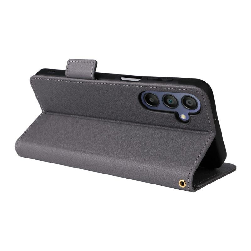 Kožený Kryt Na Samsung Galaxy A17 4g / 5g Umělá Kůže S Popruhem