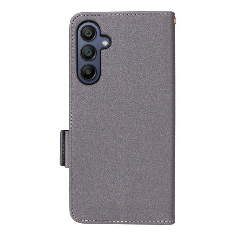 Kožený Kryt Na Samsung Galaxy A17 4g / 5g Umělá Kůže S Popruhem