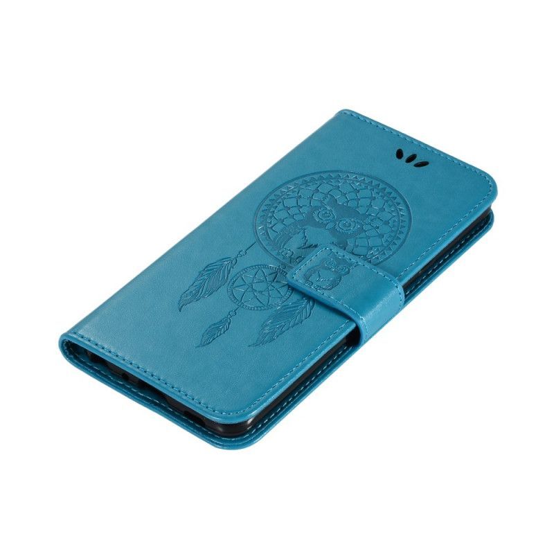 Kožený Kryt Na Samsung Galaxy S20 Fe Lapač Snů S Koženým Efektem Sovy
