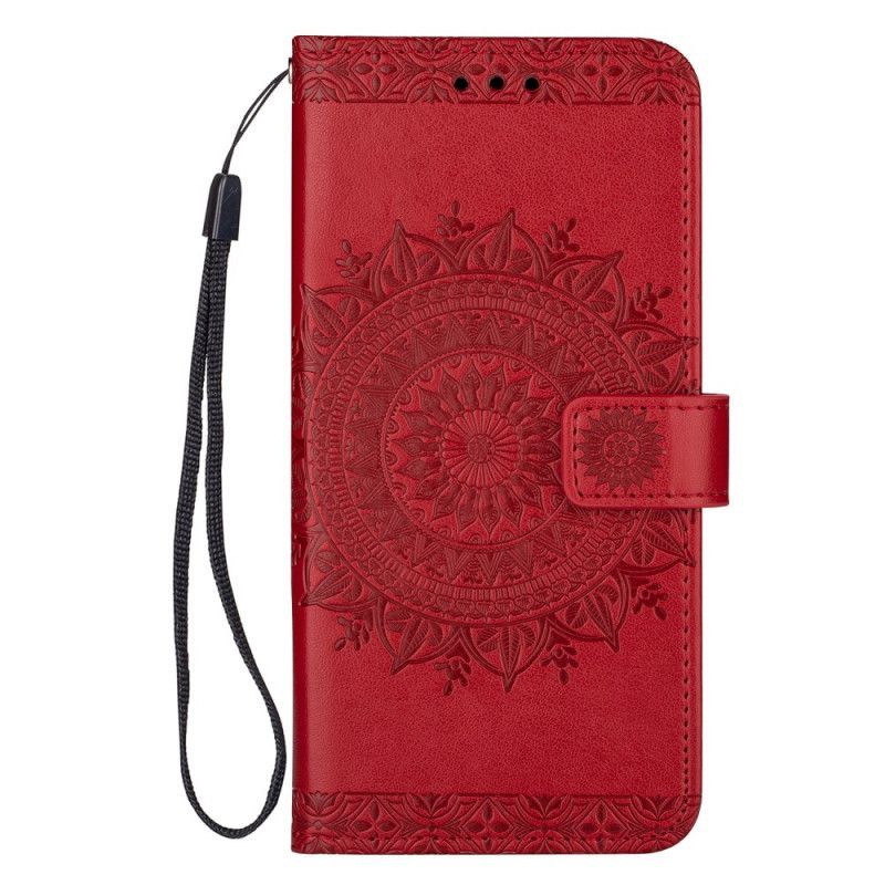 Kožený Kryt Na Samsung Galaxy S20 Ultra Úžasná Pásková Mandala