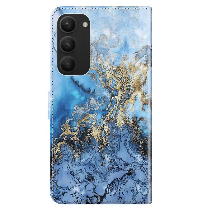 Kožený Kryt Na Samsung Galaxy S24 Plus 5g Údolí Bauhinia V Lanière
