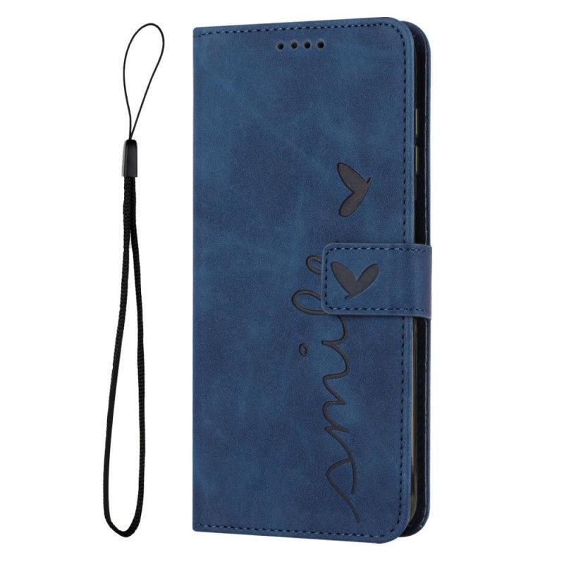 Kožený Kryt Na Samsung Galaxy S24 Plus 5g Úsměv Na Lanyard