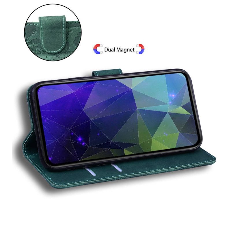 Kožený Kryt Na Samsung Galaxy S25 Fe Tygří Potisk