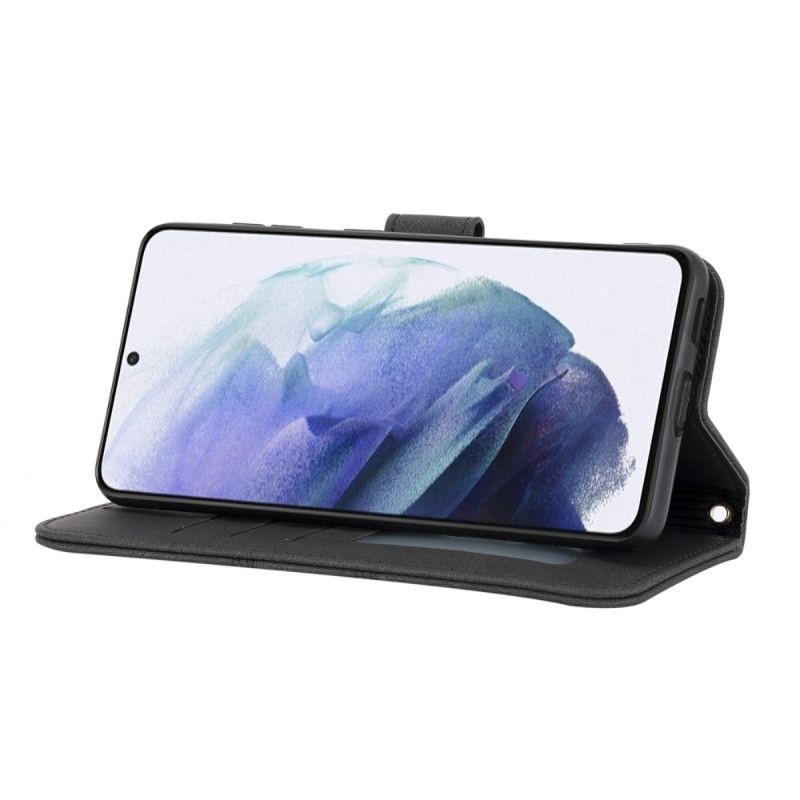 Kožený Kryt Na Samsung Galaxy S25 Plus 5g Vlys A Řemínek