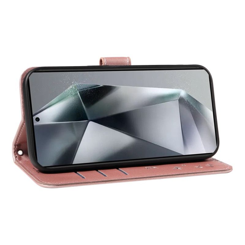 Kožený Kryt Na Samsung Galaxy S25 Ultra 5g Pampeliškový Popruh