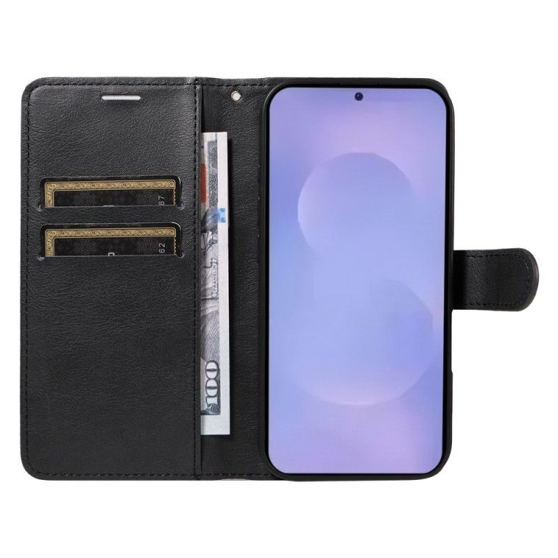 Kožený Kryt Na Samsung Galaxy S26 Jednoduchá Umělá Kůže