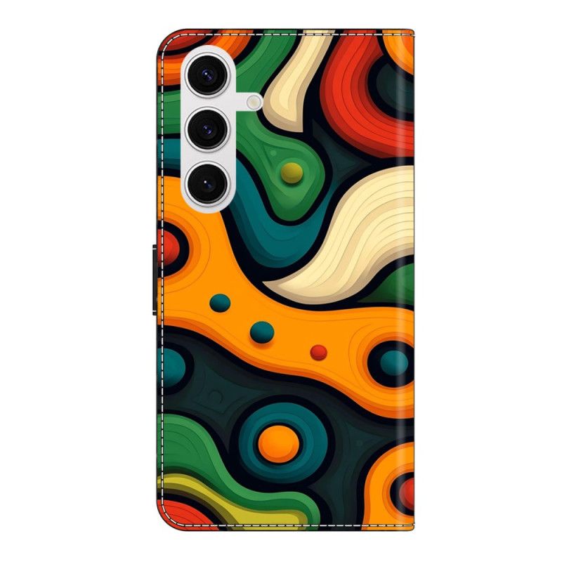 Kožený Kryt Na Samsung Galaxy S26 Plus Malovaný Motiv