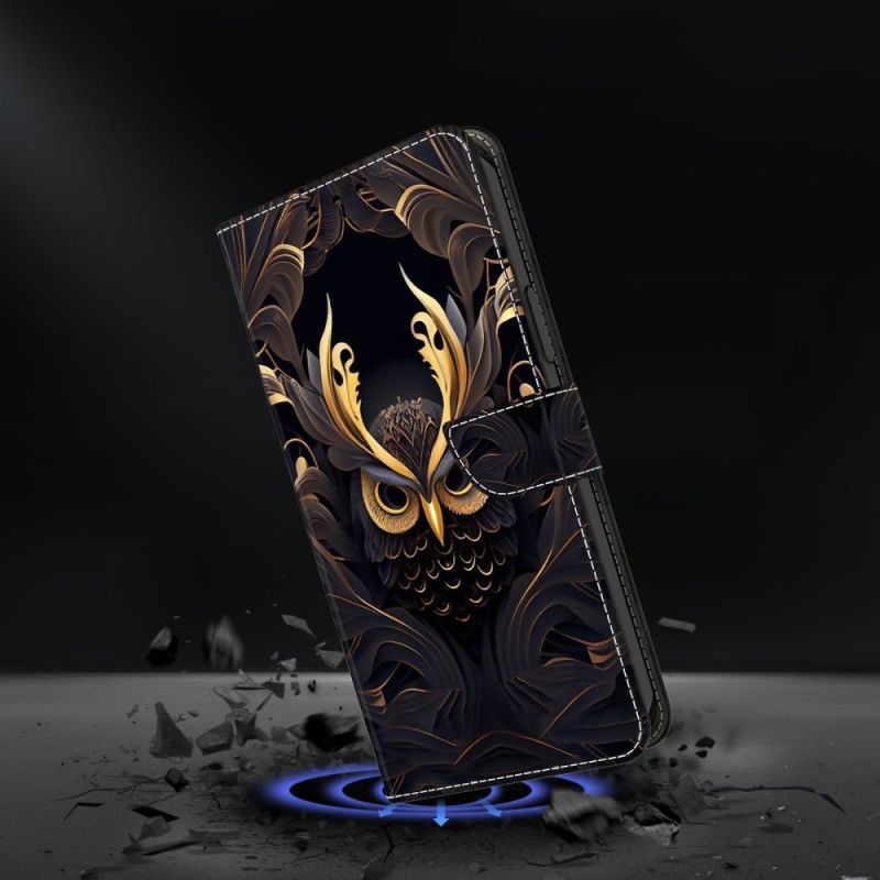 Kožený Kryt Na Samsung Galaxy S26 Plus Motiv Sovy