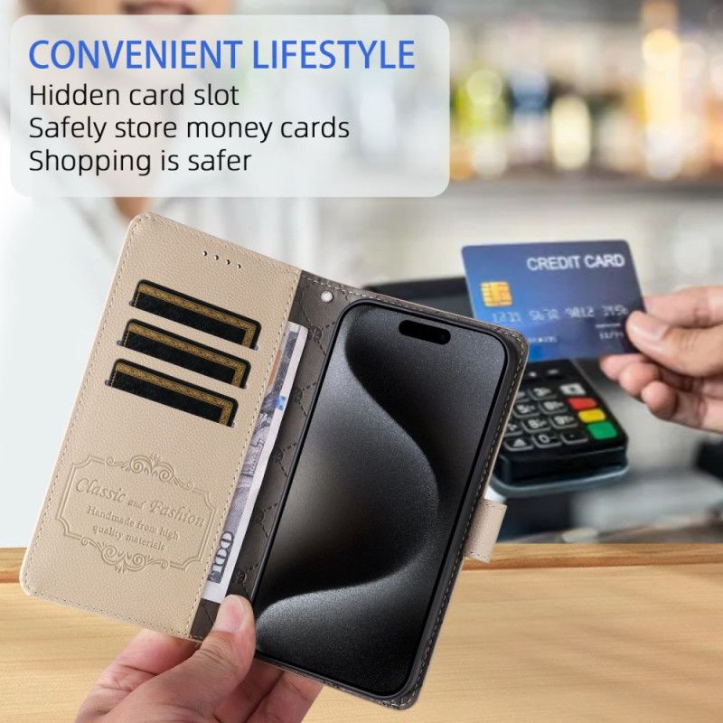 Kožený Kryt Na Samsung Galaxy S26 Plus Rfid Blokování A 3 Sloty Pro Karty