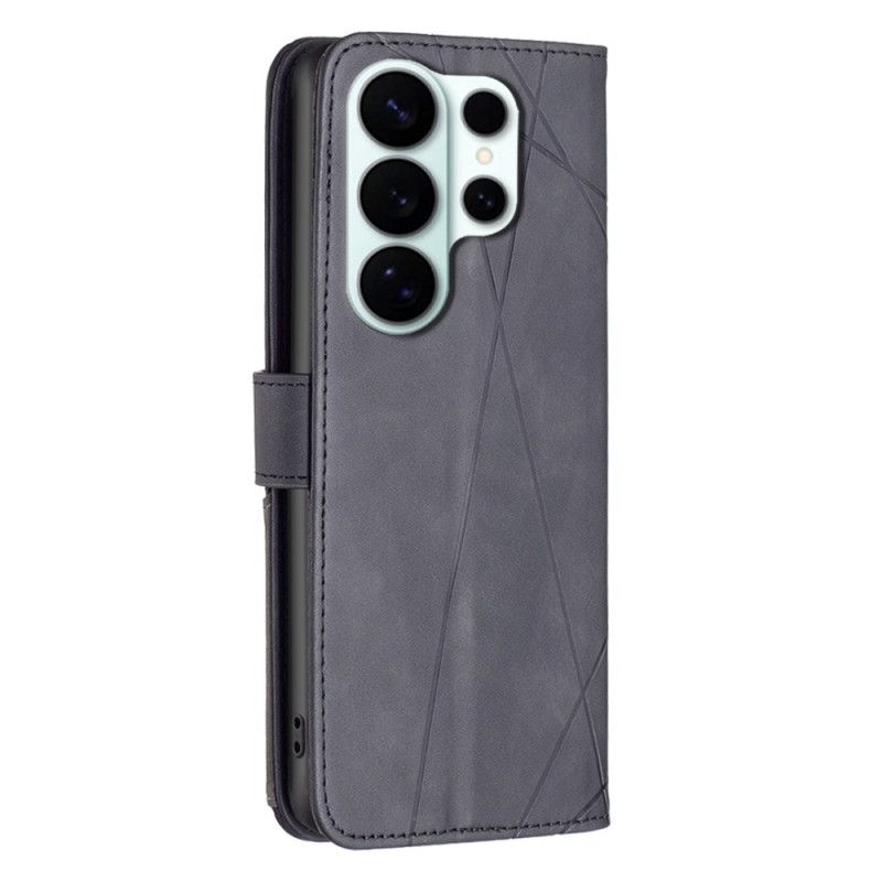 Kožený Kryt Na Samsung Galaxy S26 Ultra Binfen Geometrický Vzor Barva