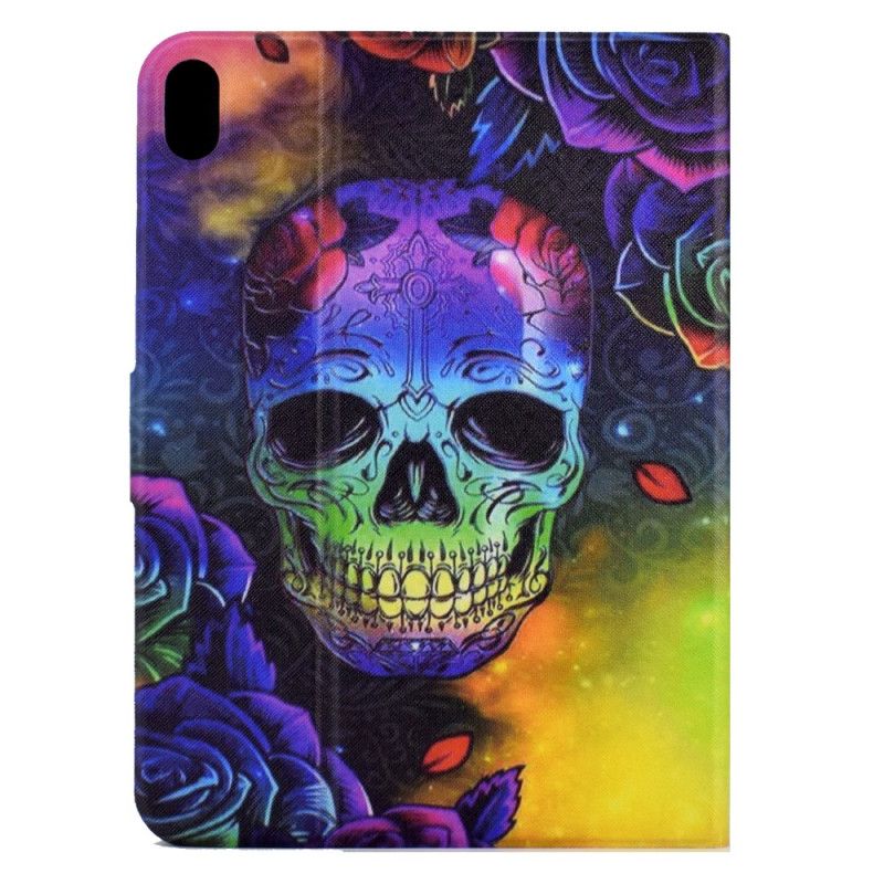 Kožený Kryt Na Samsung Galaxy Tab S11 Barevná Lebka