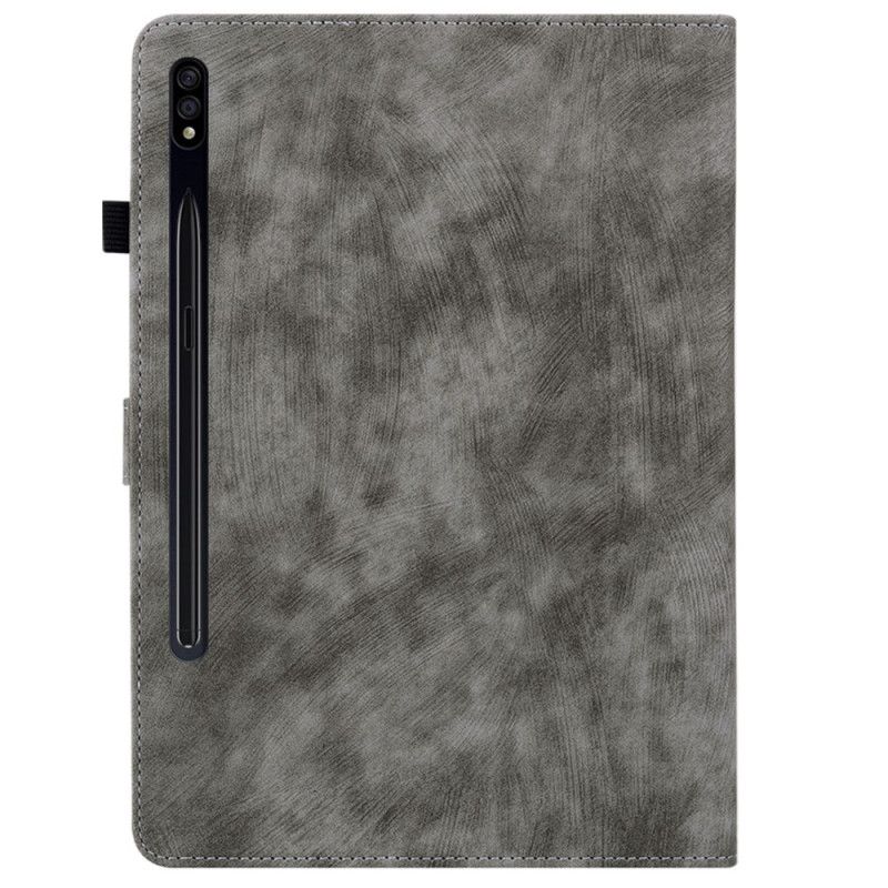 Kožený Kryt Na Samsung Galaxy Tab S9 Fe Vzor Tygra