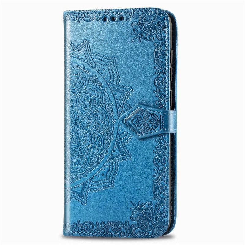 Kožený Kryt Samsung Galaxy A10s Středověká Mandala