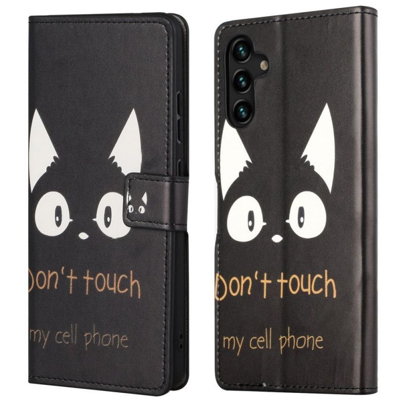Kožený Kryt Samsung Galaxy A13 5g Nedotýkejte Se Mého Mobilního Telefonu