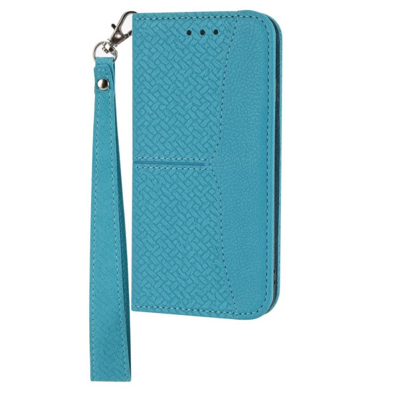 Kožený Kryt Samsung Galaxy A15 Strappy Woven Design