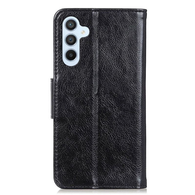 Kožený Kryt Samsung Galaxy A15 Texturovaná Štípaná Kůže Nappa